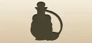 香水のシルエット