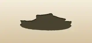 ギョーザのシルエット