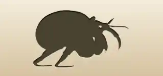 カニのシルエット
