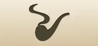 喫煙パイプのシルエット