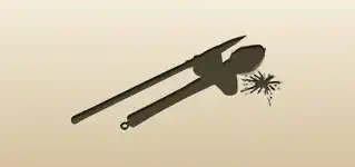筆のシルエット
