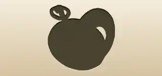 懐中時計のシルエット