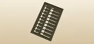 そろばんのシルエット