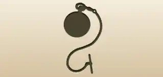 懐中時計のシルエット