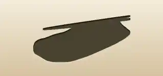 ギョーザのシルエット