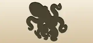 タコのシルエット