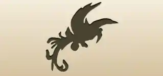不死鳥のシルエット