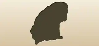 イヌのシルエット