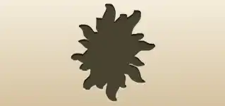 太陽のシルエット