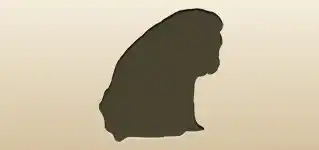 イヌのシルエット