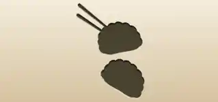 ギョーザのシルエット