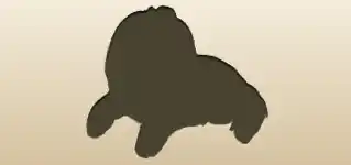 イヌのシルエット