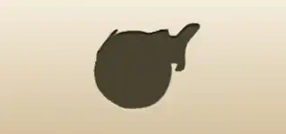 フグのシルエット