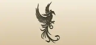 不死鳥のシルエット