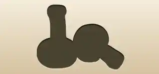 ハーブボールのシルエット
