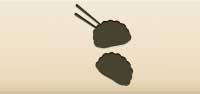 Jiaozi Dumplings silhouette