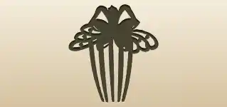くしのシルエット
