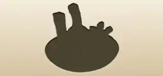 ハーブボールのシルエット