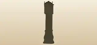 振り子時計のシルエット