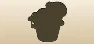タコのシルエット