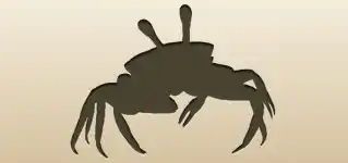 カニのシルエット