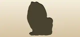 イヌのシルエット