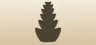 金の馬蹄銀のシルエット