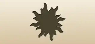 太陽のシルエット