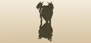 砂時計のシルエット