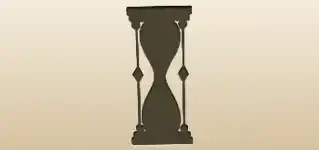 砂時計のシルエット