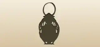 ランタンのシルエット