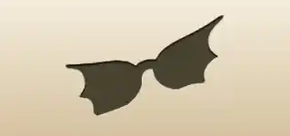 サングラスのシルエット