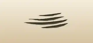 爪痕のシルエット