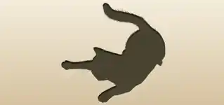 ネコのシルエット