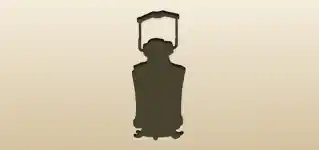 ランタンのシルエット
