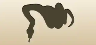 ヘビのシルエット