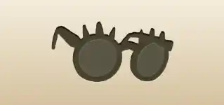 サングラスのシルエット