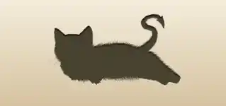 ネコのシルエット