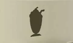 Milkshake silhouette