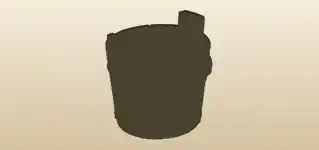 Wooden Bucket silhouette