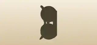 Eyeglasses silhouette