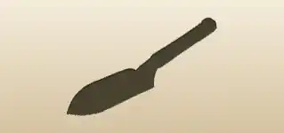 Garden Trowel silhouette