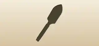 Garden Trowel silhouette