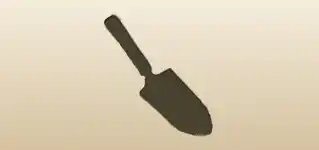 Garden Trowel silhouette