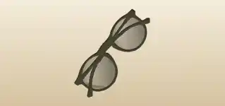 Eyeglasses silhouette