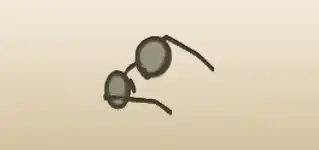 Eyeglasses silhouette