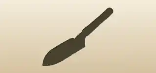 Garden Trowel silhouette