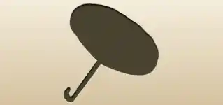Oil-Paper Umbrella silhouette
