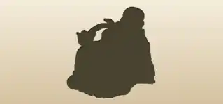 Buddha silhouette