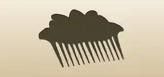 Comb silhouette